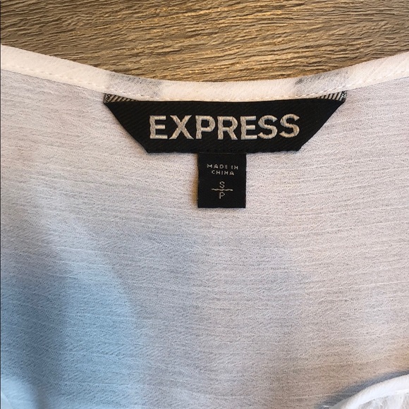 White sheer shirt from express - Picture 3 of 5